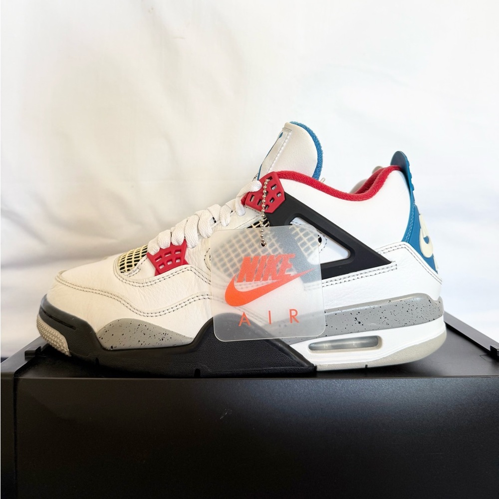 AUTHENTIC Jordan 4 Retro SE “What The” size 9 CI1184-146 2019 PRE-OWNED - Picture 2 of 9